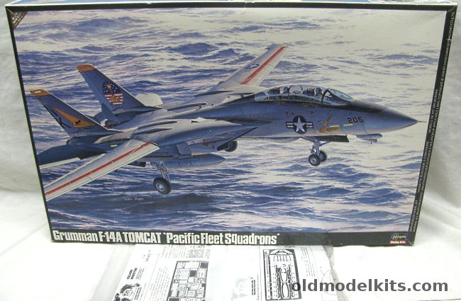 Hasegawa 1/48 F-14A Tomcat Pacific Fleets with TWO Different Verlinden Detail Sets - VF-21 Freelancers (2 aircraft) / VF-154 Black Knights (2 aircraft) / VF-111 Sundowners, P18 plastic model kit